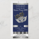 Search for masquerade ticket invitations Gold