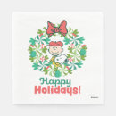 Search for peppermint candy napkins Snoopy