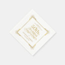 Search for 50th anniversary wedding napkins Gold