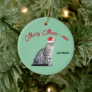 Search for grey kitten ornaments Xmas