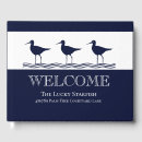 Search for beach house guest books Navy blue