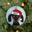 Search for black dog ornaments Dachshund