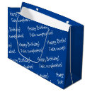 Search for birthday gift bags Blue and white