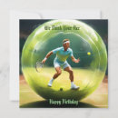 Search for tennis birthday cards Player