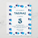 Search for kids birthday invitations Blue