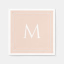 Search for monogram napkins Typography