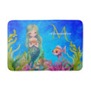 Search for mermaid bath mats Under the sea