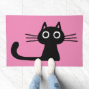 Search for black cat doormats Animal lover