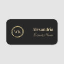 Search for black and gold name tags Small business