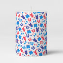 Search for red white blue candles Colorful