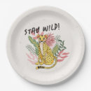 Search for cheetah paper plates Jungle