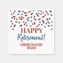 Search for happy retirement napkins Business
