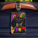Search for dog luggage tags Doxie