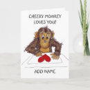Search for monkey valentines day cards I love you