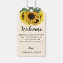 Search for sunflower wedding favor tags Burgundy