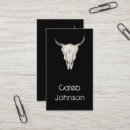 Search for cow skull business cards Cowboy