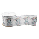 Search for gray and pink ribbon Elephant