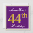 Search for 44th birthday invitations 44 years old