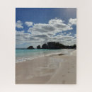Search for footprints in the sand puzzles Ocean