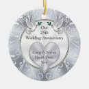 Search for 25th anniversary ornaments Couple