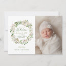 Search for floral birth announcement cards Baby girl