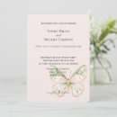 Search for gold and pink butterfly invitations Blush