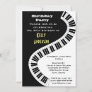Search for piano birthday invitations Music