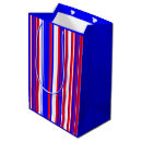 Search for red white and blue gift bags Stripes