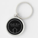 Search for black and white keychains Real estate agent