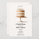 Search for cake bridal shower invitations Rustic