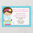 Search for kids spa party invitations Pink