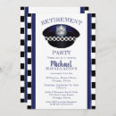 Search for police retirement invitations Detective