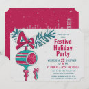 Search for mid century modern christmas invitations Snowflakes