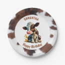 Search for brown cow paper plates Brown and white