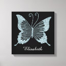 Search for butterfly canvas prints Blue