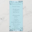Search for bow and ribbon wedding programs Blue