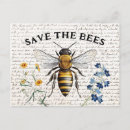 Search for honey bee postcards Save the bees