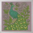Search for vintage peacock posters Teal
