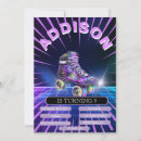 Search for neon roller skate birthday invitations Disco