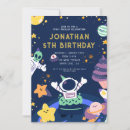 Search for girls outer space birthday invitations Moon and stars