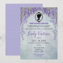 Search for romantic bridal shower invitations Purple