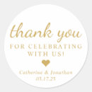 Search for gold wedding stickers Favor