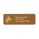 Search for horse return address labels Gold