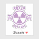 Search for toxic stickers Radioactive
