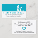 Search for autism business cards Autism awareness month