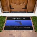 Search for thin blue line doormats Officer