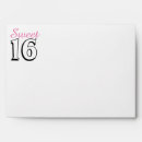 Search for party envelopes Sweet sixteen