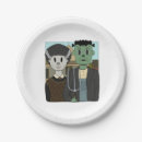 Search for frankenstein paper plates spooky