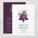 Search for black gold purple invitations Botanical