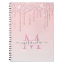 Search for glitter notebooks Girly feminine